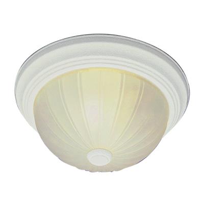 Trans Globe Lighting 13213-1 AW 2 Light Flush-mount in Antique White